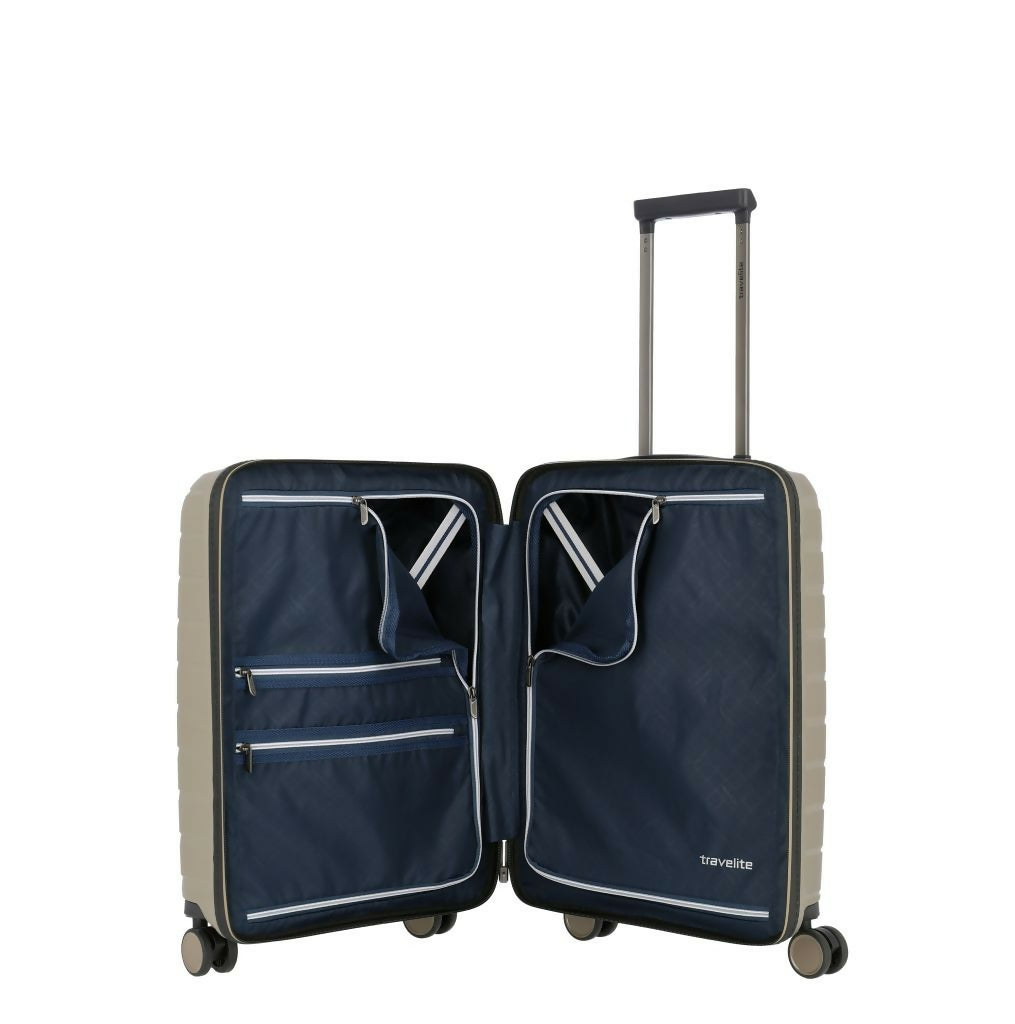 Travelite Air Base Champagner 4-Rollen Trolley S 55 cm