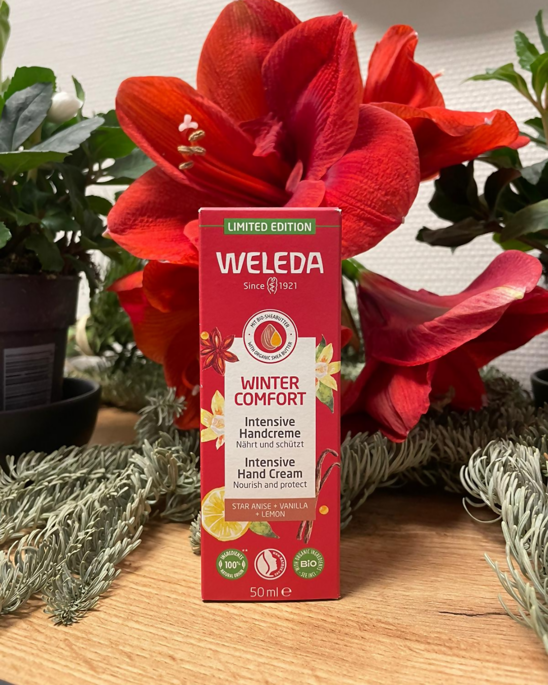 Weleda_WinterComfort_Handcreme_Holzanhänger_Weihnachten_AlexanderApotheke_StadtmarktVechta